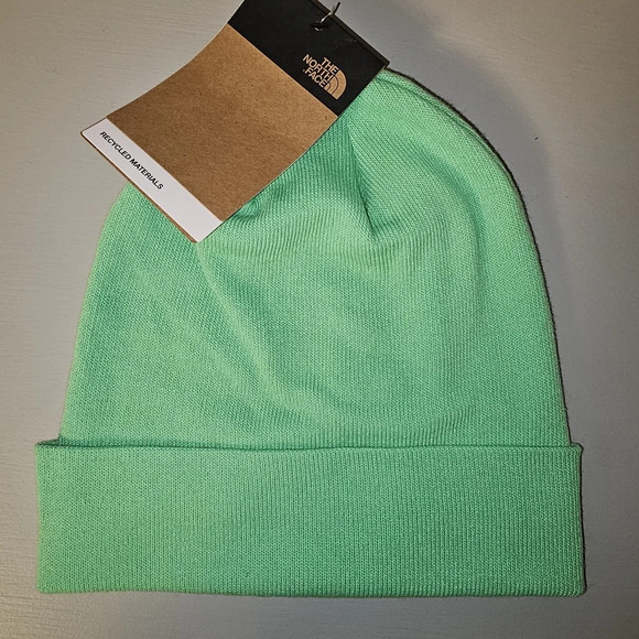 The North Face Men's Dock Worker Recycled Beanie Chlorophyll Green winter hat - Picture 3 of 11